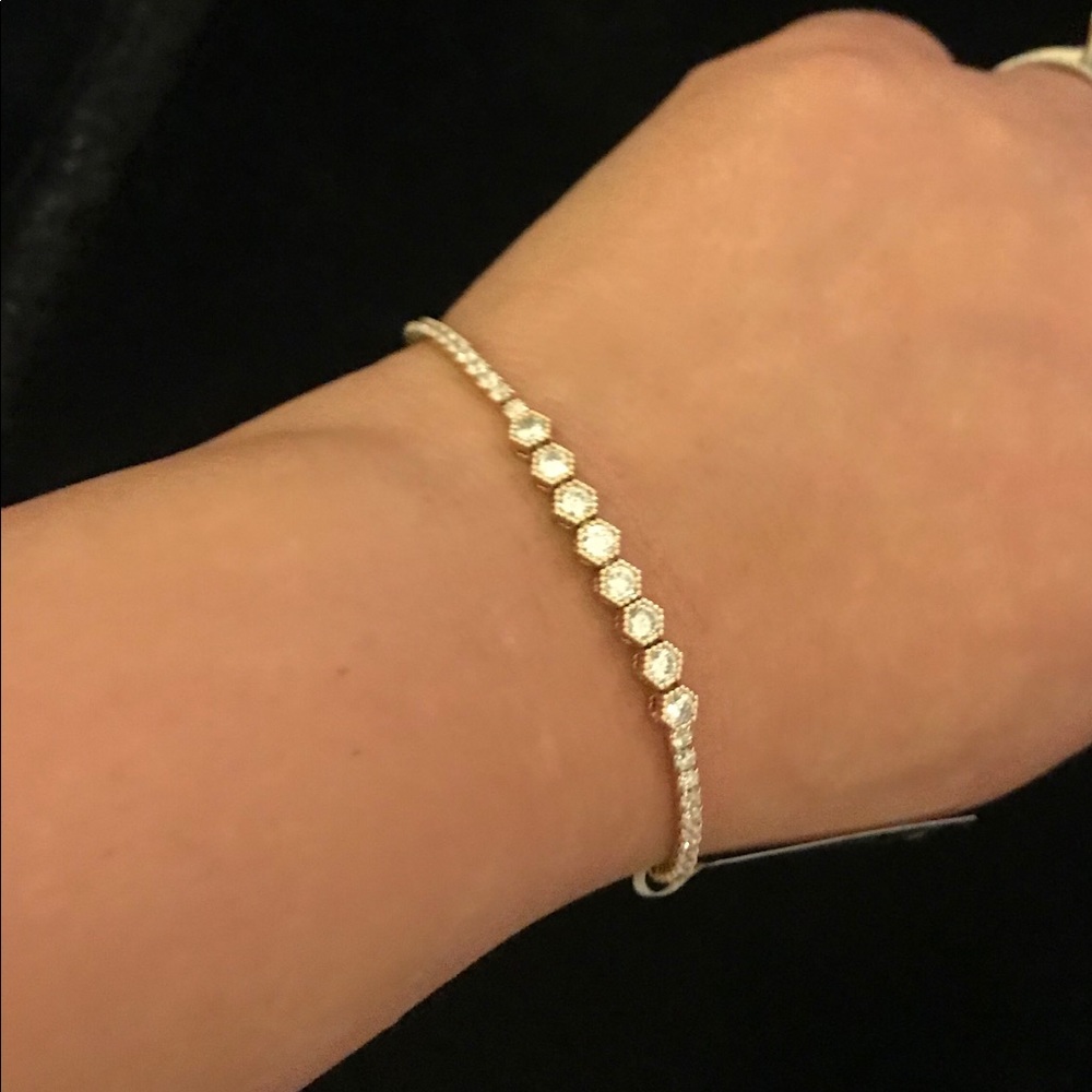  Tennis Bracelet cubic zirconia NWT Banana Rep